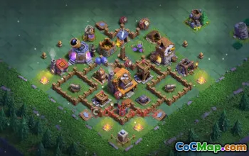 Builder Hall 4 Trophy Base: Anti 2/3 Star Strategy | COC #19286