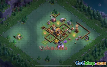 Builder Hall 4 Trophy Base | Clash of Clans 🤍base link #51006