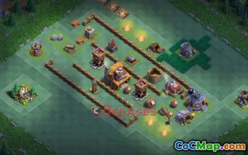 Builder Hall 4 Trophy Base for Clash of Clans #56713