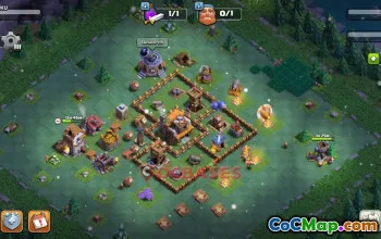 Builder Hall 4 War Base | Clash of Clans Defense Link #49023