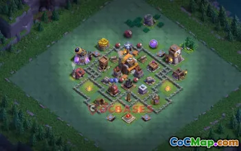 Builder Hall 5 Progress Base & Copy Link - Clash of Clans #49012