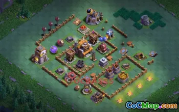 Builder Hall 5 Progress Base | Strong Defense & Anti-2-Star #52407
