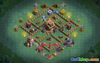 Builder Hall 5 Trophy Base - Anti 3 Stars | Clash of Clans #22896