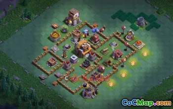 Builder Hall 5 Trophy Base | Clash of Clans Anti-2 Star Defense #52406