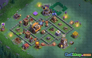 Builder Hall 5 Trophy Base | Clash of Clans | Copy Base Link #49009