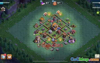 Builder Hall 5 Trophy Base - Clash of Clans Strategy & Link #49002