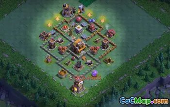 Builder Hall 5 Trophy Base | Clash of Clans Strategy & Link #49006