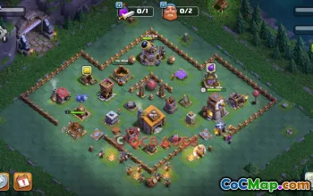 Builder Hall 6 Progress Base | Clash of Clans Defense Tips #48955