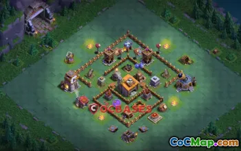 Builder Hall 6 Trophy Base: Anti 3 Star Strategies | CoC #22937
