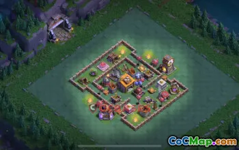 Builder Hall 6 Trophy Base | Clash of Clans BH6 Strong Layout #48951