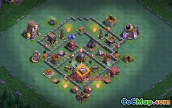 Builder Hall 6 Trophy Base Link | Clash of Clans Strategy #48949