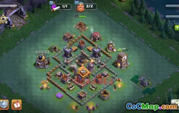 Builder Hall 7 Progress Base | Clash of Clans Copy Base Link #49001