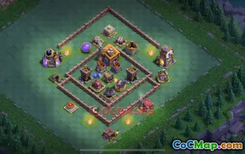 Builder Hall 7 Trophy Base | Clash of Clans BH7 Base Link #51003