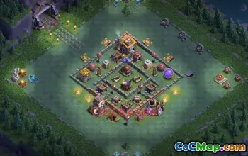 Builder Hall 7 Trophy Base | Clash of Clans Defense Strategy #48992