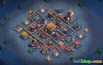 Builder Hall 7 Trophy Base | Clash of Clans Defense & Trophy Strategy #49000