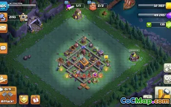 Builder Hall 8 Trophy Base | Clash of Clans Anti Night Witch Layout #49020
