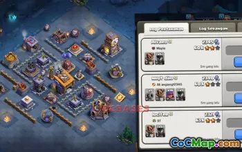 Builder Hall 8 Trophy Base - Clash of Clans COCK Basis Link #49017
