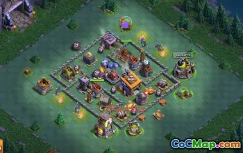Builder Hall 8 Trophy Base | Clash of Clans Defense Guide #49015