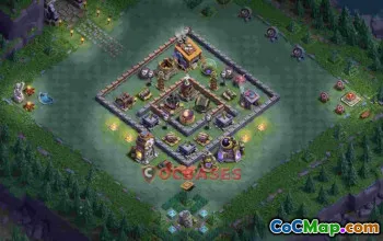 Builder Hall 8 Trophy Base - s5rhw Layout #57039