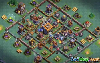 Builder Hall 9 Baslayouter: Trophy, Farming & More | COC #14492