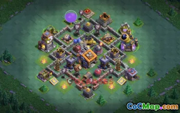 Builder Hall 9 Trophy Base | Clash of Clans Mega Hybrid Strategy #48943