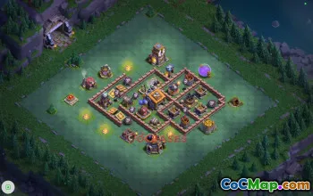 Builder Hall 9 Trophy Base | Clash of Clans Strategy #48945