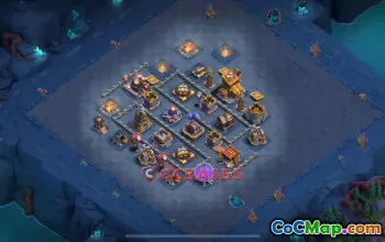Builder Hall 9 Trophy Base | Clash of Clans Strong Layout #48942