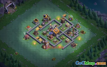 Builder Hall 9 Trophy Base - Test & Improve Clash of Clans #48944