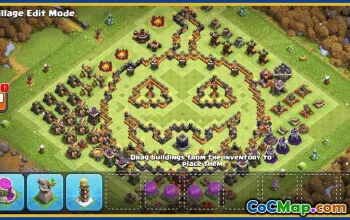 Clan of Clash: Town Hall 10 Funny & Progress Base Layouts #30239