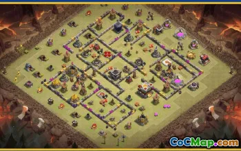 Clash of Clans Base Copy & Link | Town Hall 11, War, Home Village #29339