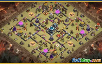Clash of Clans Base Layouts & Copy Link | Town Hall 13, War, Farming #29500