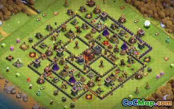 Clash of Clans Base Layouts for Town Hall 10 | CoC Maps & Links #31911