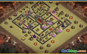 Clash of Clans Base Layouts for Town Hall 10 | War & Trophy Maps #30072