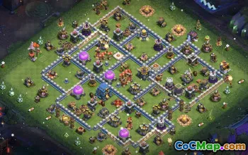 Clash of Clans Base Layouts for Town Hall 12 | CoC Map & War Defenses #31987