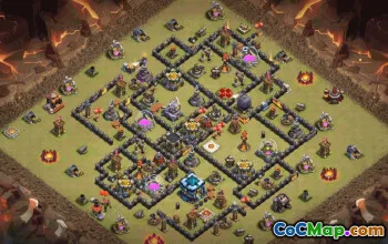 Clash of Clans Base Layouts & Links | Town Hall 13, War, Trophy #33591