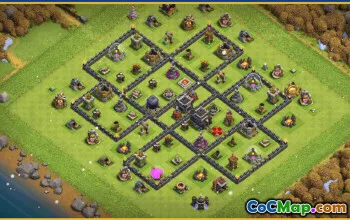 Clash of Clans Base Layouts & Links | Town Hall 9, War, Farming #30105