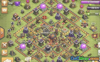 Clash of Clans Base Layouts & Maps for Town Hall 10 #28157