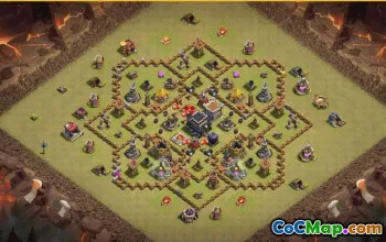 Clash of Clans Base Layouts & Maps for Town Hall 9 #27624