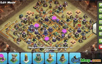 Clash of Clans Base Layouts & Templates - Town Hall 15, War, Trophy #31034