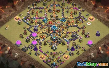 Clash of Clans Base Layouts - Town Hall 13, War & Trophy Maps #31049