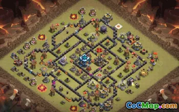 Clash of Clans Base Layouts | Town Hall 13, War & Trophy Maps #32996