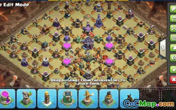 Clash of Clans Base Layouts Town Hall 15 | Copy & Funny Maps #30915