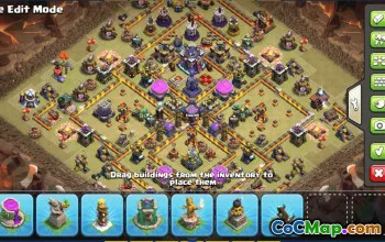 Clash of Clans Base Layouts | Town Hall 15, War & Town Maps #31033