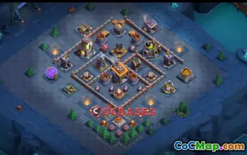 Clash of Clans Builder Hall 8 Progress Base with Copy Link #20178