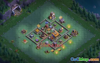 Clash of Clans: Builder Hall 8 Trophy Base - 6 Star Defense! #18890
