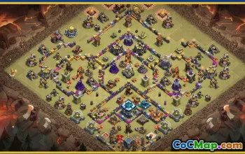 Clash of Clans CoC Base Layouts & Map Links - Town Hall 13, War, Trophy #30155