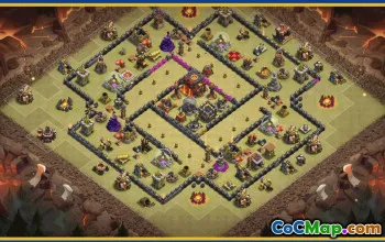 Clash of Clans CoC Town Hall 10 Base Layouts & Maps #29300