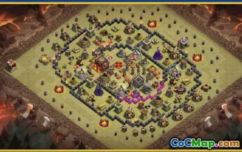 Clash of Clans CoC Town Hall 10 Base Layouts & Maps #29761