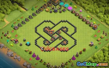 Clash of Clans: Fun Town Hall 8 Progress Base Copy Link #20228