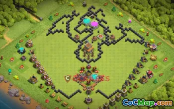 Clash of Clans: Fun Town Hall 8 Progress Base Guide #19858